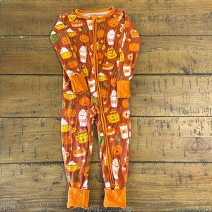 Little Sleepies: Pumpkin Spice. Size 18-24 Month Zippy